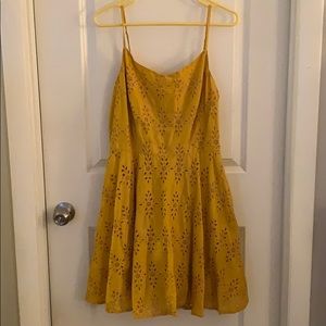 Cute mustard yellow Easter dress